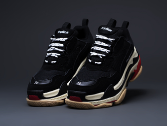 Balenciaga Triple-S черно-белые