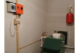 Zont H-1V и твердотопливный котел