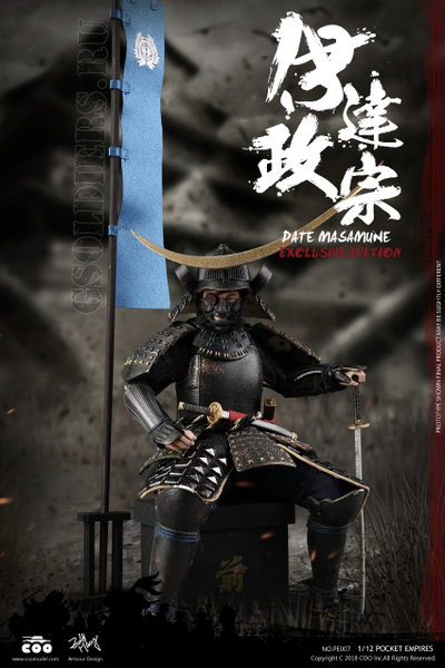 Самурай Датэ Масамунэ (Эксклюзивная версия) - Коллекционная фигурка 1/12 PALM EMPIRES - DATE MASAMUNE (EXCLUSIVE EDITION) (PE007) - COOMODEL