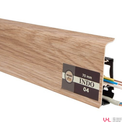 Плинтус пластиковый Arbiton Indo Дуб Лингбург 04