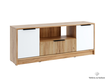 ИВИС ТВ-тумба ТМ-001 Дуб Крафт золотой / Белый