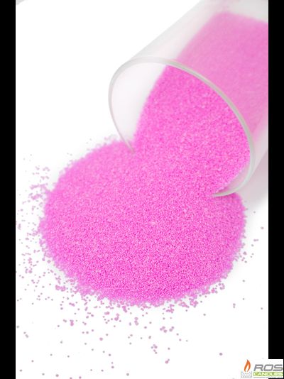 Насыпные свечи RosCandles розовые "Розовый" - 1 кг, с отдушкой "Ванильная карамель"