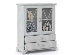 Комод Лорена 2в 2 ящ, бетон пайн белый