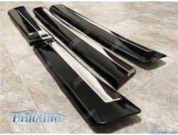 Молдинги Toyota Land Cruiser 200 12-15 широкие черные