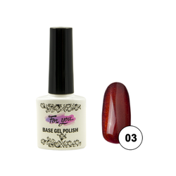 Гель-лак FOR YOU Cat's eye CRYSTAL № 03