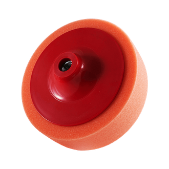 Полировальный диск средней жесткости оранжевый  HANKO на резьбе 150мм