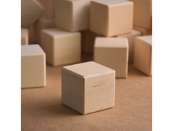 Кубики 40х40 мм берёза