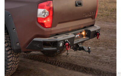 Бампер силовой задний BMS ALFA для Tayota Tundra 2014-2021