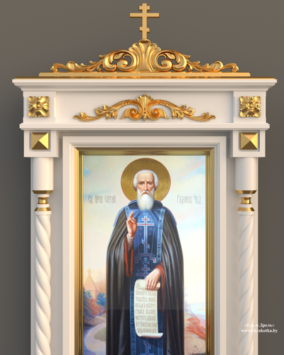 Резной киот для иконы