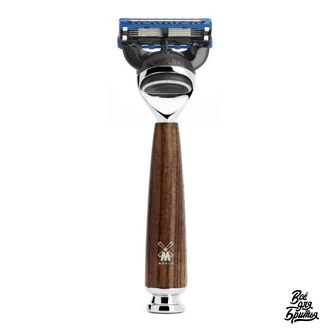 Бритва Muehle Rytmo, совместимая с кассетами Gillette Fusion, ручка из ясеня