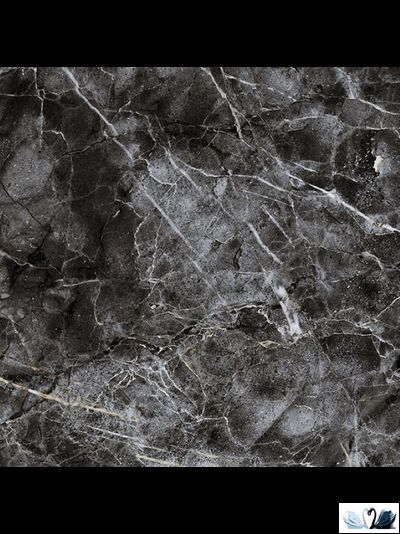 Керамогранит Гранитея Киреты Черный 60 х 60 см матовый мрамор