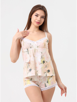 Пижама с шортами  Золотое руно ЭКЮ ЦВЕТЫ № 229921