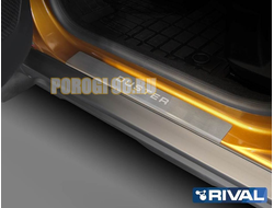 Накладки порогов Rival (4шт.) для Renault Duster (2020-)