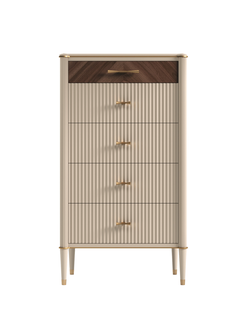 КОМОД ВЕНЕЦИЯ ВЫСОКИЙ УЗКИЙ Т-149 МЕЛАНЖ/ОРЕХ (L70*P45*H127) TIMBER