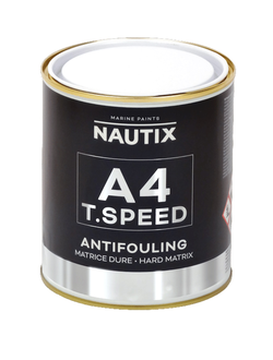 Необрастающая краска «NAUTIX А4 T.SPEED» однокомпонентная твердая для стеклопластика, дерева и стали 0.75л.