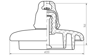 Изоляторы линейные подвесные ПС-120В