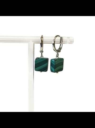 Серьги малахит. Разные формы