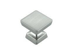 Ручка-кнопка  Vega сталь брашированная  (02.0344)  AQ *