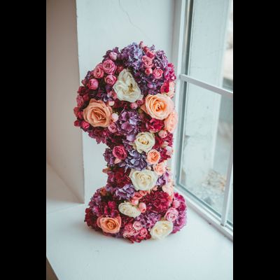 Оформление детского годовасия в стиле "Flowers party" "№ 1460