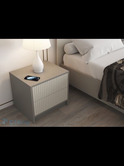 Селена КР-002 Кровать МДФ  Шиншилла серая / Кварц грей софт (без основания)