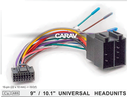 Универсальный ISO-кабель для подключения 7-9-10 дюймов Android магнитол 16-pin  питание + динамики, руль 15 113