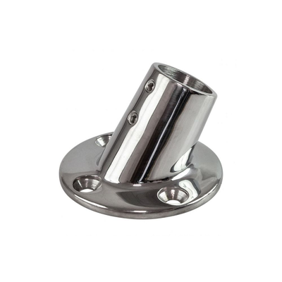 Стакан леерного ограждения с круглым основанием Huifeng Rigging HF-0216 25мм 60° из нержавеющей стали AISI316