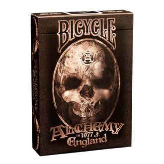 Bicycle Alchemy, карты, 1977 England, байсикл, покер, poker, дизайнерские, красивые, алхимия, череп