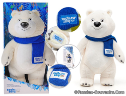 Мишка-талисман Олимпиады Сочи 2014 40 см (купить плюшевого Олимпийского медведя Sochi 2014)