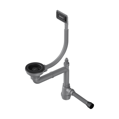 Арматура для одночашевых моек с универсальным прямоугольным переливом WK-1