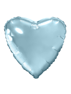 Сердце голубое 45см