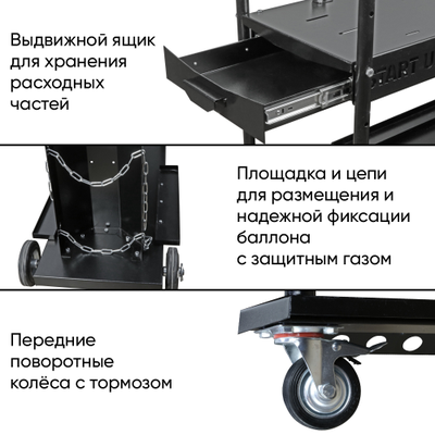 Тележка для сварочного аппарата START ULTRA 2TG006