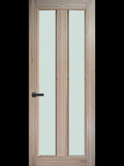 Двери из массива лиственницы ДО 2Ф под остекление