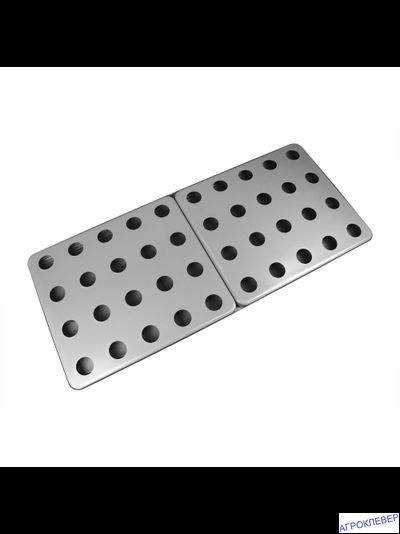 Крышка  (1 шт.) для 1/2 поддона 1250x550 АБС-пластик 20 отверстий д.55мм