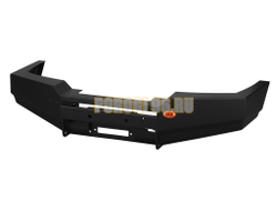 Передний силовой бампер серии Туризм на Mitsubishi Pajero Sport I 2005-2008 (02.046.01)