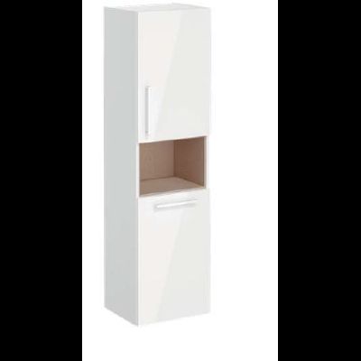 Пенал высокий, Vitra Root, 40 см, с корзиной для белья, глянцевый белый, правосторонний, 66231