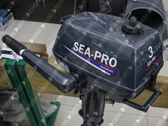 Лодочный мотор Sea-Pro T 3S 2х тактный, 3 л.с., 70 куб. см, 16 кг