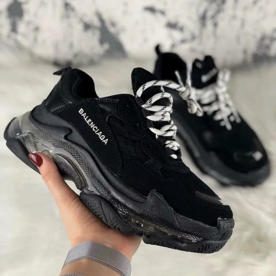 Баленсиага Triple s Clear sole Black