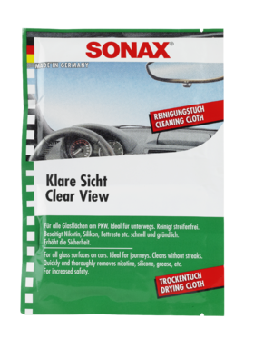 Салфетка пропитанная антизапотевателем для стекол &quot;SONAX clear view cloth&quot;