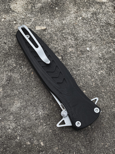 Складной нож Варанг EVO сталь BOHLER K110, рукоять G10, цвет черный