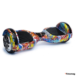 Гироскутер Smart Balance Wheel 6.5 дюймов Граффити Оранжевый
