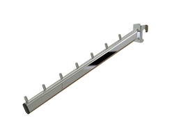 M646 Кронштейн наклонный хром 7 штырьков на овальную трубу усиленный L=400 мм