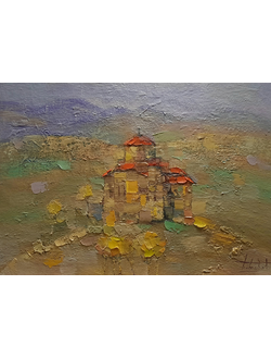 Монастырь Джвари. Грузия. 2024. Холст, масло. 50х70 см