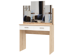 "БЕАТРИС"  Туалетный столик Дуб сонома / Белый глянец