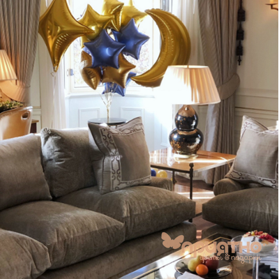 СЕТ ИЗ ВОЗДУШНЫХ ШАРИКОВ "ЛУНА И ЗВЁЗДЫ"