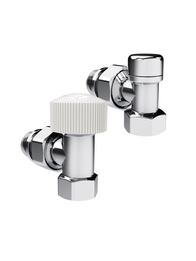 Набор термостатический угловой Royal Thermo Design 1/2"М30х1,5 (Хром)