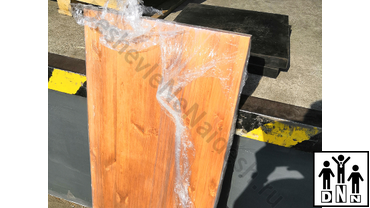 Помост для становой тяги со шпильками морёный