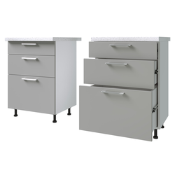 ЛЕ377 Стол кухонный "Берген" Н-563 (600). Размер: 600*820*542