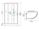 Душевая кабина ERLIT ER3512PL-C4-RUS 120х80