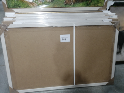 картина в раме 60х100 см Львица и львенок