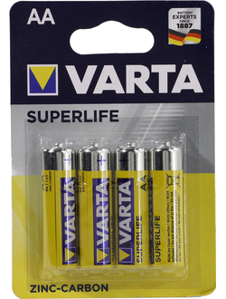 Батарейка AA солевая VARTA SUPERLIFE 2006-4 1.5V 4 шт